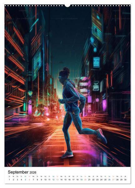 Produktbild: Laufkunst. (hochwertiger Premium Wandkalender 2026 DIN A2 hoch), Kunstdruck in Hochglanz