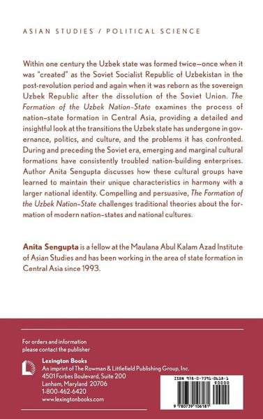 Produktbild: Formation of the Uzbek Nation-State
