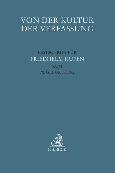 Produktbild: Von der Kultur der Verfassung