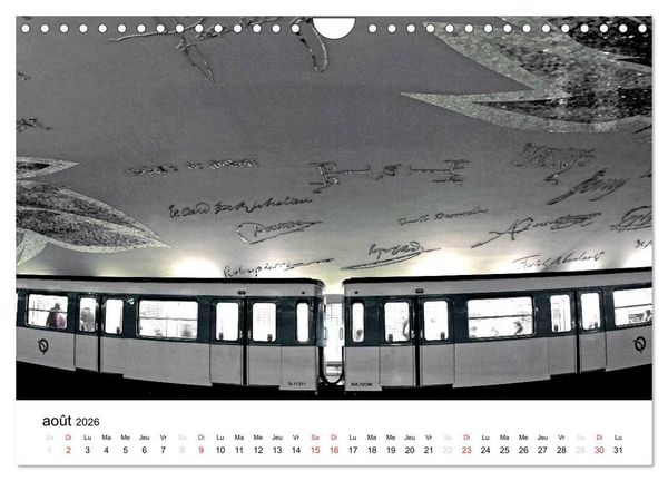 Produktbild: Paris M&eacute;tropolitain (Calendrier mural 2026 DIN A4 vertical), CALVENDO calendrier mensuel