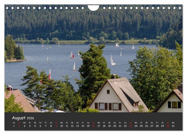 Produktbild: Schluchsee Naturpark S&uuml;dschwarzwald (Wandkalender 2026 DIN A4 quer), CALVENDO Monatskalender