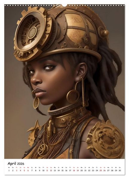 Produktbild: Steam-Punk-Girls - Eine charmante und sympathische Subkultur (Wandkalender 2026 DIN A2 hoch), CALVENDO Monatskalender