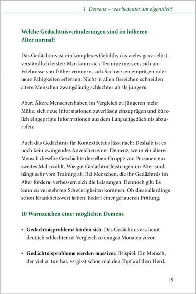 Produktbild: Demenz - der kompakte Ratgeber