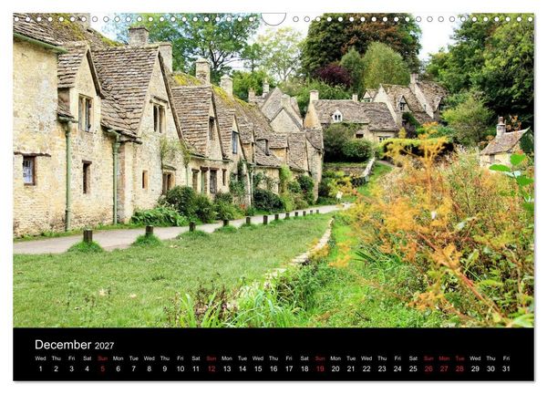 Produktbild: Cotswold Cottages (Wall Calendar 2027 DIN A3 landscape), CALVENDO 12 Month Wall Calendar