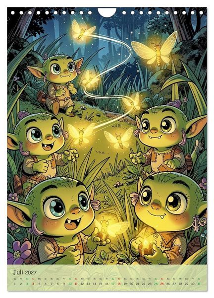 Produktbild: Lustige Koboldmakis - Comic (Wandkalender 2027 DIN A4 hoch), CALVENDO Monatskalender
