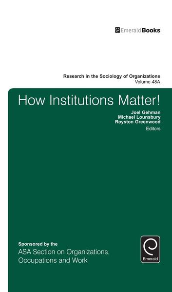 Produktbild: How Institutions Matter!