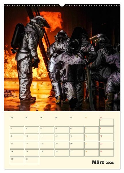 Produktbild: Feuerwehr - im Einsatz weltweit (hochwertiger Premium Wandkalender 2026 DIN A2 hoch), Kunstdruck in Hochglanz