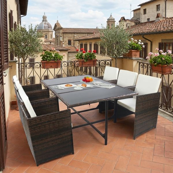 Produktbild: Rattan Gartentisch Balkontisch Raloso 170x110
