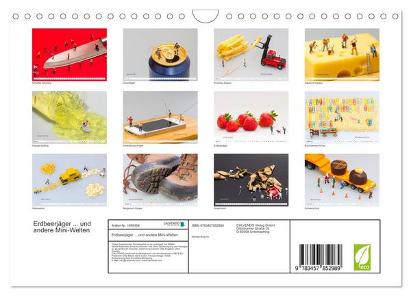 Produktbild: Erdbeerj&auml;ger ... und andere Mini-Welten (Wandkalender 2026 DIN A4 quer), CALVENDO Monatskalender