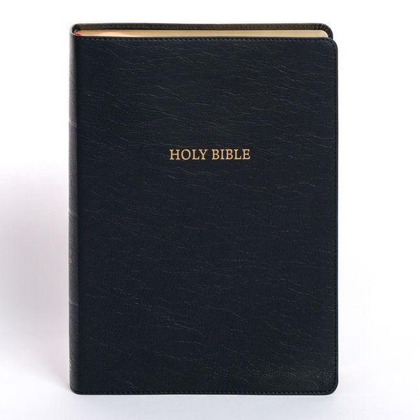 Produktbild: NASB Super Giant Print Reference Bible, Black Leathertouch, Indexed
