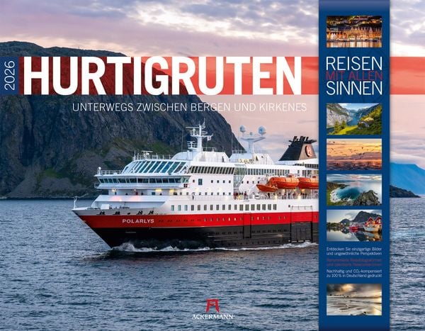 Produktbild: Hurtigruten Kalender 2026 | Unterwegs zwischen Bergen und Kirkenes