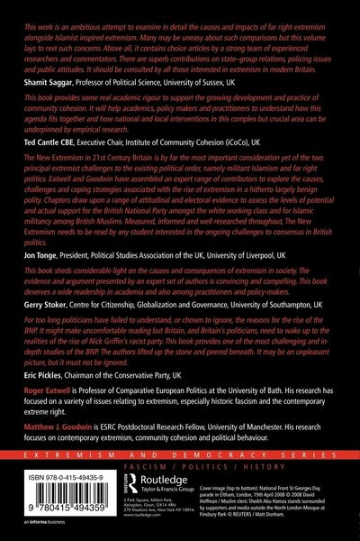 Produktbild: The New Extremism in 21st Century Britain