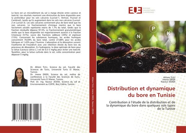 Produktbild: Distribution et dynamique du bore en Tunisie