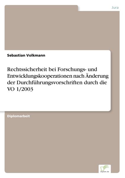 Produktbild: Rechtssicherheit bei Forschungs- und Entwicklungskooperationen nach &Auml;nderung der Durchf&uuml;hrungsvorschriften durch die VO 1/2003