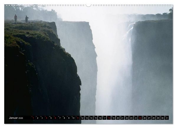 Produktbild: Victoria Wasserf&auml;lle, Mosi-oa-Tunya der "Donnernde Rauch" (Wandkalender 2026 DIN A2 quer), CALVENDO Monatskalender