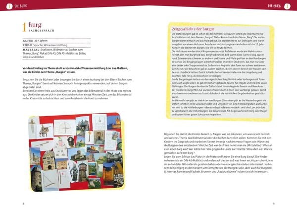Projektreihe Kindergarten - Ritter und Burgen