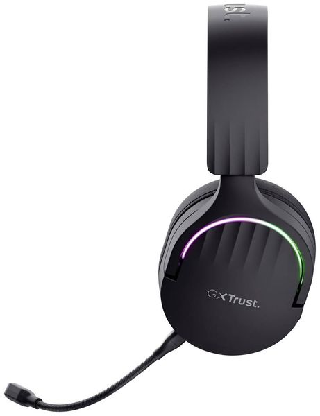 Produktbild: Trust GXT491 FAYZO Over Ear Headset Bluetooth&reg; Virtual Surround Schwarz Surround-Sound, Mikrofon-Stummschaltung, Lautst&auml;rkeregelung Gaming