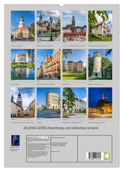 Produktbild: JELENIA G&Oacute;RA Hirschberg und idyllisches Umland (hochwertiger Premium Wandkalender 2026 DIN A2 hoch), Kunstdruck in Hochglanz