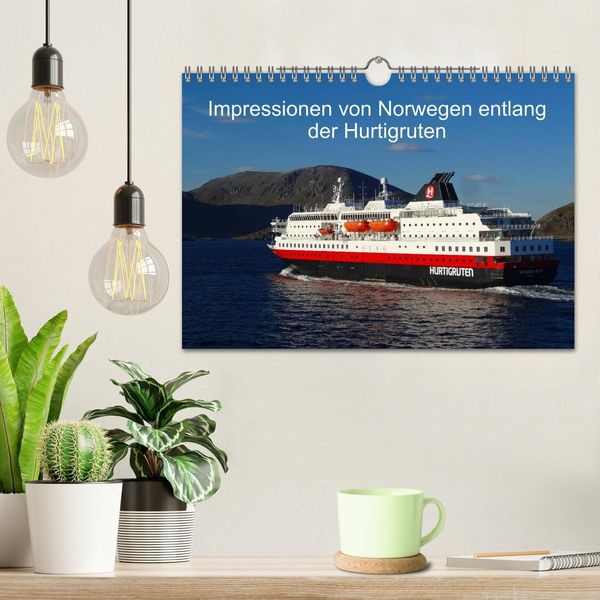 Produktbild: Impressionen von Norwegen entlang der Hurtigruten (Wandkalender 2026 DIN A4 quer), CALVENDO Monatskalender