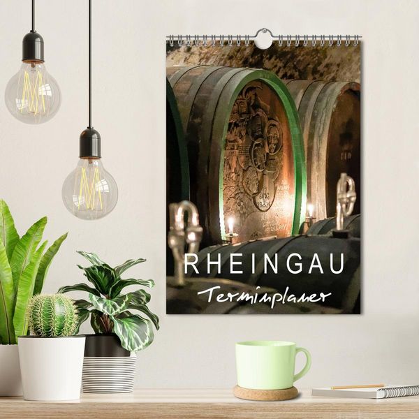 Produktbild: Rheingau Terminplaner (Wandkalender 2026 DIN A4 hoch), CALVENDO Monatskalender