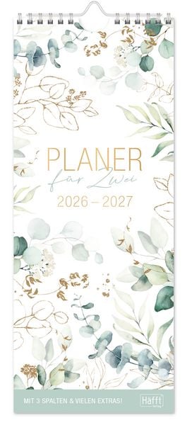 Produktbild: Planer f&uuml;r Zwei kompakt 26/27 Wand-Kalender [Blattgold]
