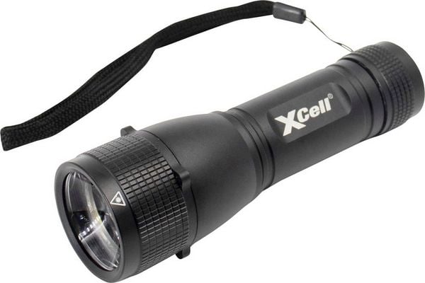 Produktbild: XCell 146362 146362 LED Taschenlampe mit Handschlaufe, mit Holster, mit Stroboskopmodus batteriebetrieben 500 lm 7 h 179 g