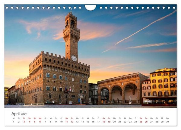 Produktbild: Florenz - Die Hauptstadt der Toskana. (Wandkalender 2026 DIN A4 quer), CALVENDO Monatskalender