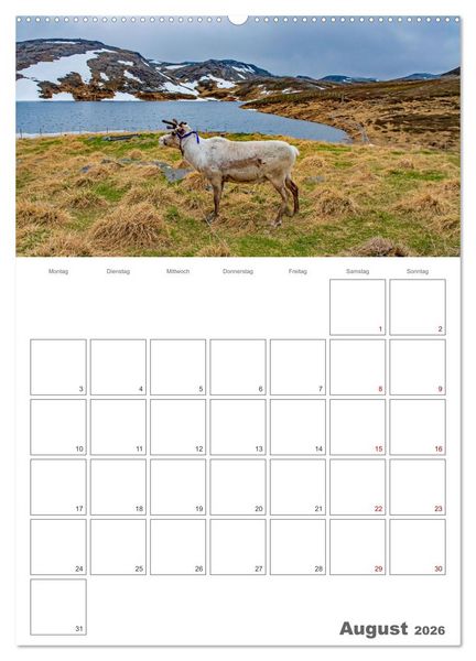 Produktbild: Norwegen - Reiseplaner (hochwertiger Premium Wandkalender 2026 DIN A2 hoch), Kunstdruck in Hochglanz