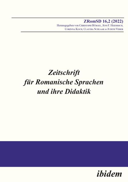 Produktbild: Zeitschrift f&uuml;r Romanische Sprachen und ihre Didaktik