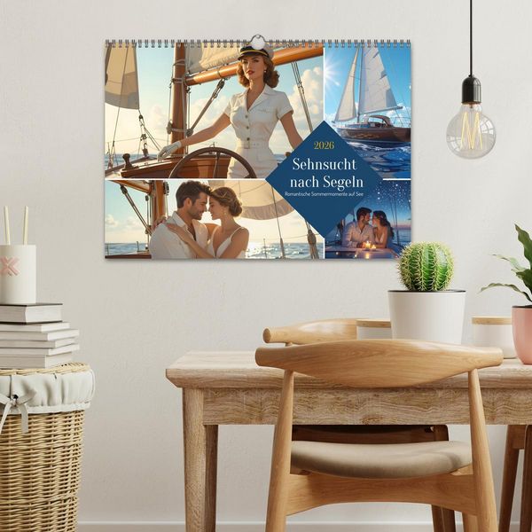 Produktbild: Sehnsucht nach Segeln (Wandkalender 2026 DIN A3 quer), CALVENDO Monatskalender