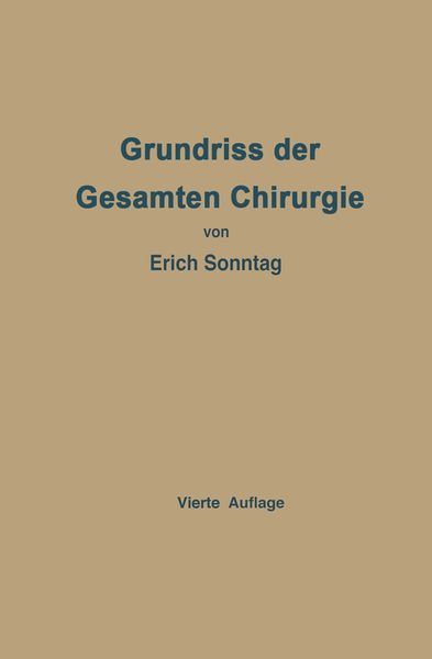 Produktbild: Grundriss der Gesamten Chirurgie