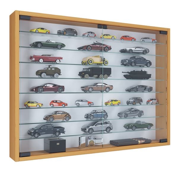 Produktbild: H&auml;ngevitrine Wandvitrine Sammel Deko Mandosa XXL