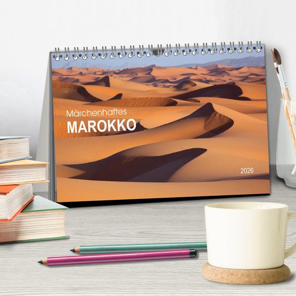 Produktbild: M&auml;rchenhaftes Marokko (Tischkalender 2026 DIN A5 quer), CALVENDO Monatskalender
