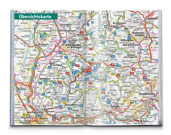 Produktbild: KOMPASS Wanderf&uuml;hrer Schwarzwald S&uuml;d mit Naturpark, Kaiserstuhl und Markgr&auml;flerland, 60 Touren mit Extra-Tourenkarte