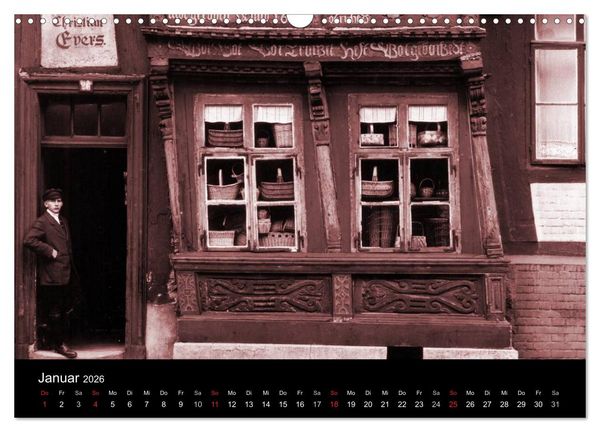 Produktbild: Hildesheimer Schaufenster um 1900 (Wandkalender 2026 DIN A3 quer), CALVENDO Monatskalender