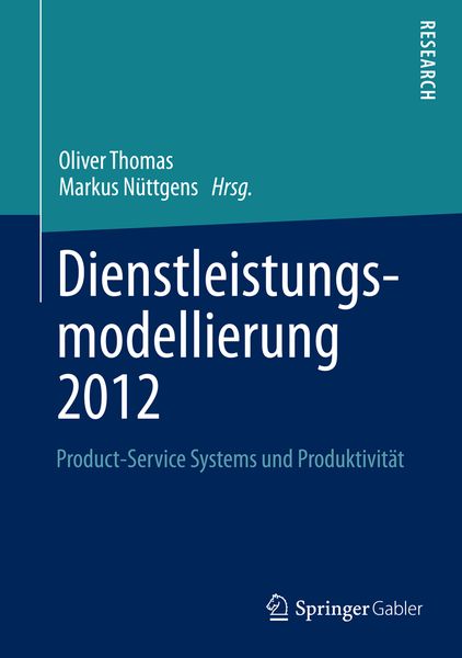 Produktbild: Dienstleistungsmodellierung 2012