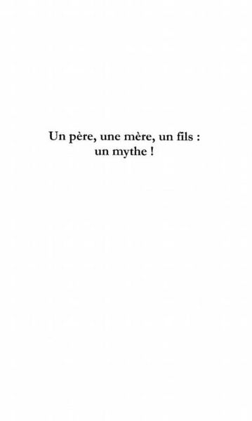 Produktbild: Un pereune mere un fils: un mythe