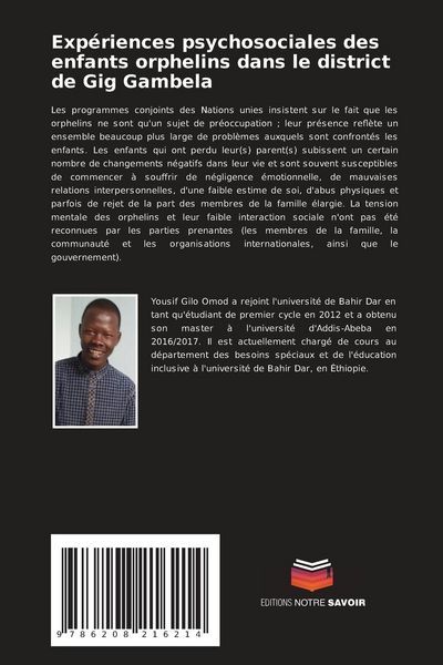 Produktbild: Exp&eacute;riences psychosociales des enfants orphelins dans le district de Gig Gambela