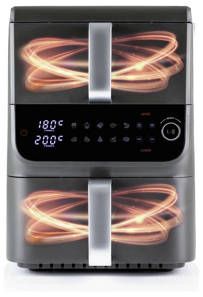 Produktbild: GourmetMaxx 16404 Hei&szlig;luft-Fritteuse 10l 2500W Antihaftbeschichtung, BPA-frei, Cool-Touch-Geh&auml;use, digitaler Timer, Grillfunktion