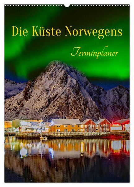 Produktbild: Die K&uuml;ste Norwegens - Terminplaner (Wandkalender 2026 DIN A2 hoch), CALVENDO Monatskalender