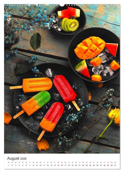 Produktbild: Leckeres Eis - Dieser Art l&auml;sst Herzen schmelzen. (hochwertiger Premium Wandkalender 2026 DIN A2 hoch), Kunstdruck in Hochglanz