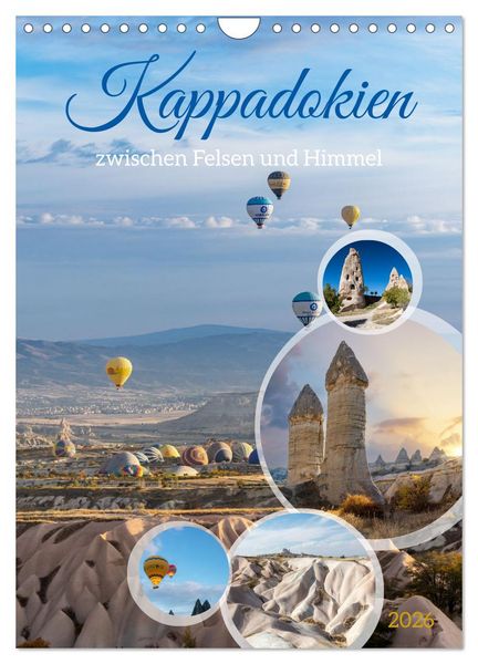 Produktbild: Kappadokien, zwischen Felsen und Himmel (Wandkalender 2026 DIN A4 hoch), CALVENDO Monatskalender
