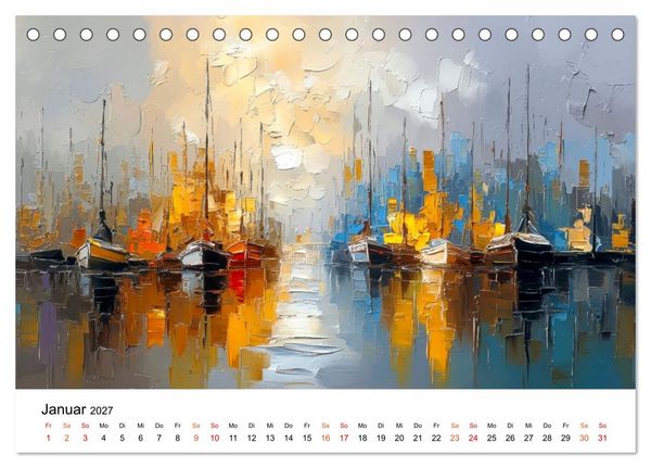 Produktbild: Segeln - Tanz mit dem Wind (Tischkalender 2027 DIN A5 quer), CALVENDO Monatskalender