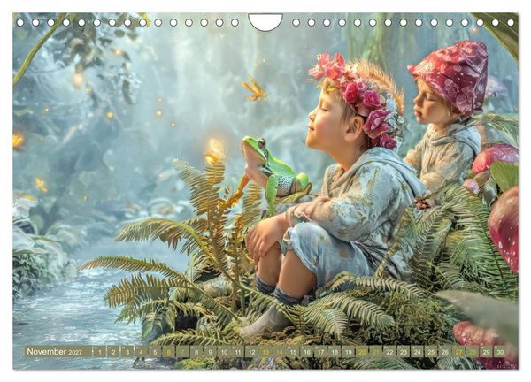 Produktbild: M&auml;rchenhafte charmante Fr&ouml;sche - Fantasiewerke (Wandkalender 2027 DIN A4 quer), CALVENDO Monatskalender