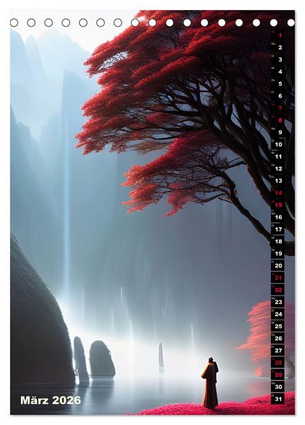 Produktbild: Fantastische Wanderungen (Tischkalender 2026 DIN A5 hoch), CALVENDO Monatskalender