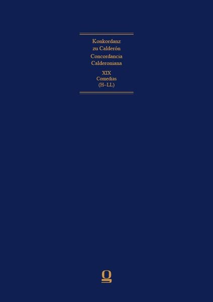 Produktbild: Concordancia Calderoniana / Konkordanz zu Calder&oacute;n
