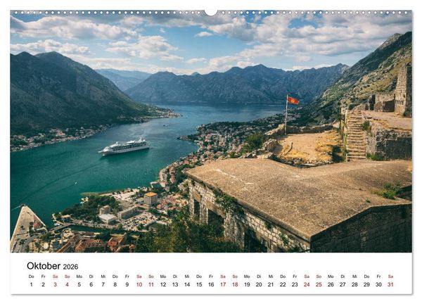 Produktbild: Montenegro - Im Land der schwarzen Berge (hochwertiger Premium Wandkalender 2026 DIN A2 quer), Kunstdruck in Hochglanz