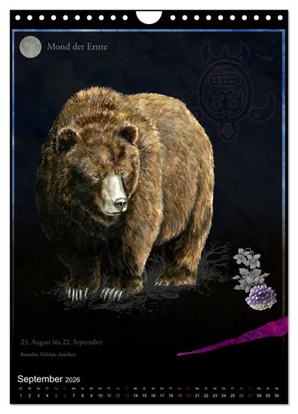 Produktbild: Medizinrad - die indianischen Monde im Jahreskreis (Wandkalender 2026 DIN A4 hoch), CALVENDO Monatskalender