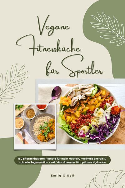 Produktbild: Vegane Fitnessk&uuml;che f&uuml;r Sportler: 150 pflanzenbasierte Rezepte f&uuml;r mehr Muskeln, maximale Energie & schnelle Regeneration - inkl. Vitaminwasser f&uuml;r op