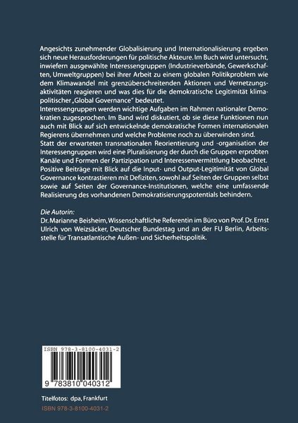 Produktbild: Fit f&uuml;r Global Governance?